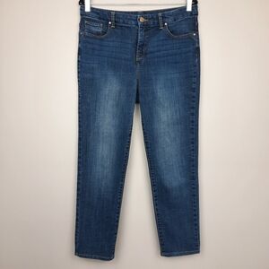 Chico's So Slimming High Rise Girlfriend Ankle Jeans size 10